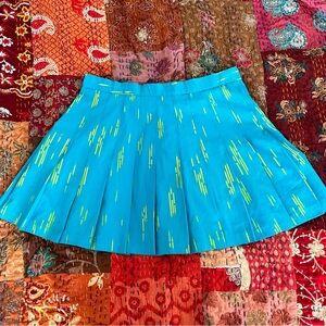 Vintage Blue and Green Tennis Skirt